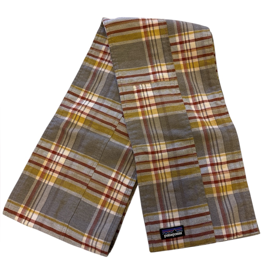 Patagonia Fjord Organic Cotton Flannel Patchwork Scarf